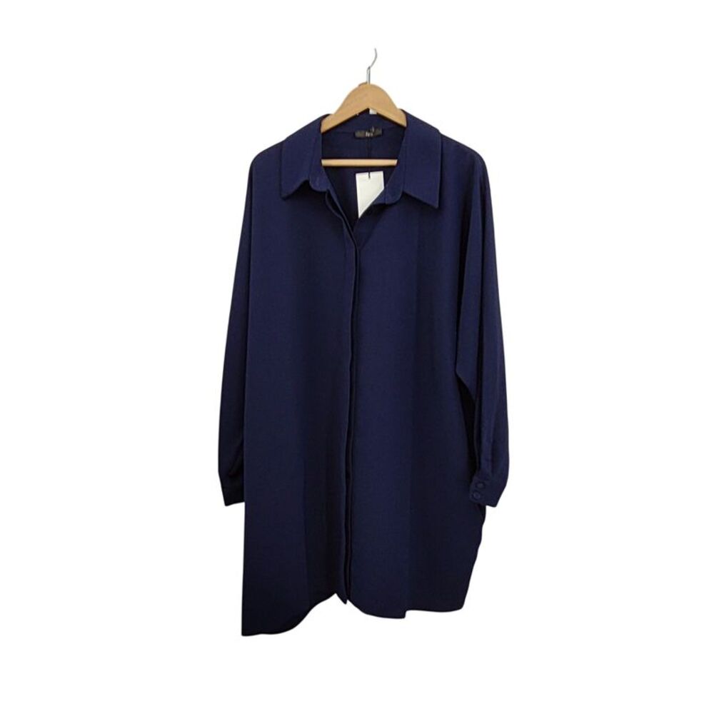Ruti Women The Everyone Oversized Dress Deep Sea Basic Sleeved XL
